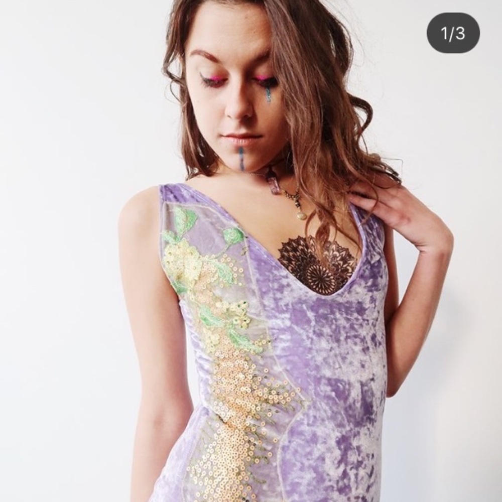 Luxmuse Purple Lace Body Suit -Reserved